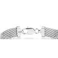 thumbnail image 5 of Miabella Solid 925 Sterling Silver Italian 12mm Mesh Link Chain Bracelet for Women Men, Made in Italy (Length 8.5 Inches), 5 of 7
