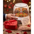 thumbnail image 4 of Osfvolr Valentine Candy Dispenser Gift Mini Gumball Vending Machine Grain Dispenser with Lid for Kids Classroom Party Home B, 4 of 7