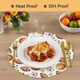 thumbnail image 4 of Brown Basketball Football Round 13 Inch Placemats Set of 6, Modern Art Ball Watercolor HeatResistant Non Slip Place Mats for Dining Table, Wipeable Braided Kitchen Table Mats for Housewarming, 4 of 9