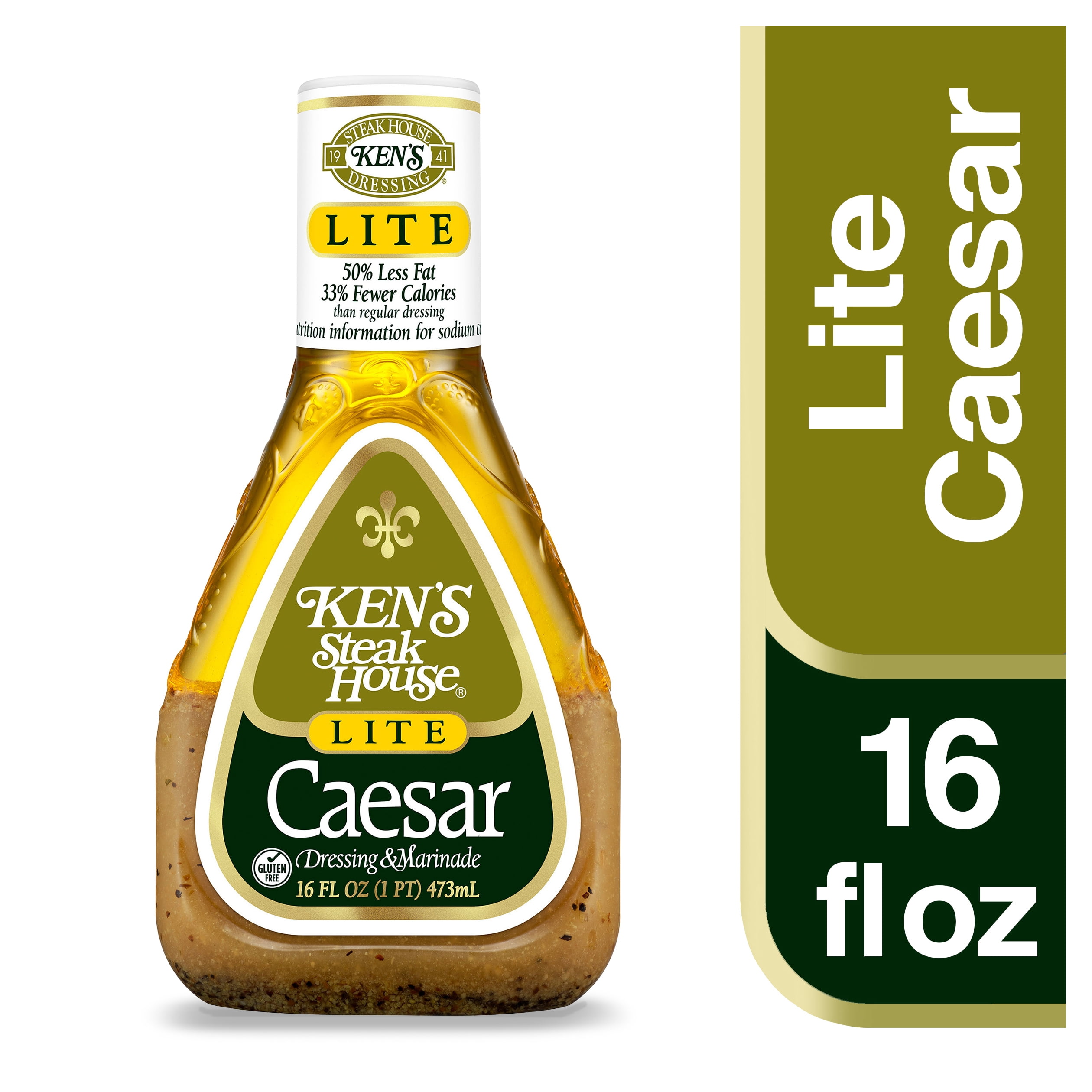 Ken's Steak House Lite Caesar Salad Dressing, 16 fl. oz.