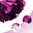 thumbnail image 4 of Unique Bargains 1 Pair Cheerleader Pom Poms Handle Cheerleading Practice Poms Rose Red, 4 of 6