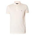 thumbnail image 5 of Tommy Hilfiger Pretwist Mouline Slim Fit Polo Shirt, White, 5 of 5