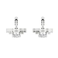 thumbnail image 4 of 1.63 ct Lever-Back Drop Dangle Earrings for Women | 5mm Round Cut Simulated Diamond | 14K White Gold, 4 of 5