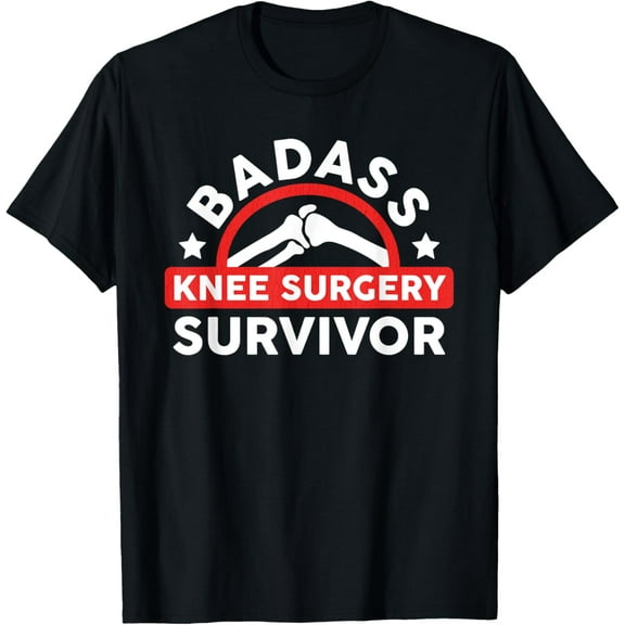 Funny Knee Replacement Titanium Bionic Surgery Get Well Gift T-Shirt