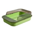 thumbnail image 1 of Domestic Cat Litter Box, Kitten Litter Box, Large Cat Litter Box, Detachable Cat Clear and Green, 1 of 9
