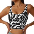 thumbnail image 2 of Lsque Leopard And Zebra 2 Printed Women'S Sports Bra, Compression, Moisture Wicking, High-Impact Sports Bra For Women,Supportive sports bra-XX-Large, 2 of 9