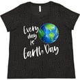 thumbnail image 3 of Inktastic Every Day is Earth Day Women's Plus Size T-Shirt, 3 of 5
