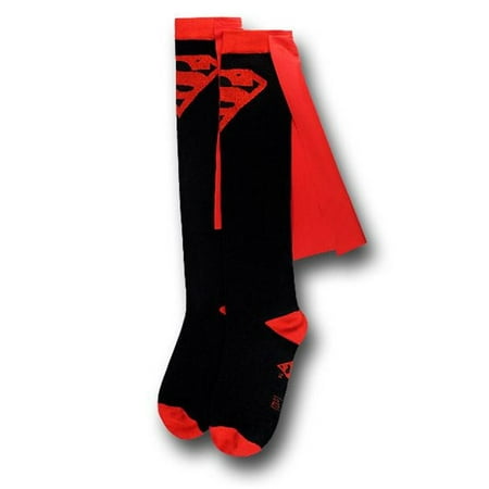 Black Knee High Cape Socks