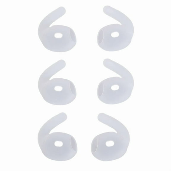 3 Pairs Ear Hooks Earplugs Silicone Covers for AirPods 4 Earbuds Comfortable Fit for Men and Women