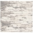 thumbnail image 2 of SAFAVIEH Abstract Seachlann Abstract Wool Area Rug, Charcoal/Ivory, 4' x 4' Square, 2 of 10