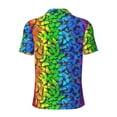 thumbnail image 4 of Rocae Multicolored Butterflies for Men's Short Sleeve Polo Shirt, Quick Drying Performance Moisture Wicking Sports Men's Golf Shirt 3X-Large, 4 of 9