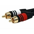 thumbnail image 2 of Monoprice 6Inch Premium 3.5Mm Stereo Female To 2Rca Male 22Awg Cable (Gold, 2 of 3