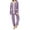 Purple, variant on Erwazi Fleece Fuzzy Pajama Set for Women Button Down Winter Warm Loungewear Set with Pockets