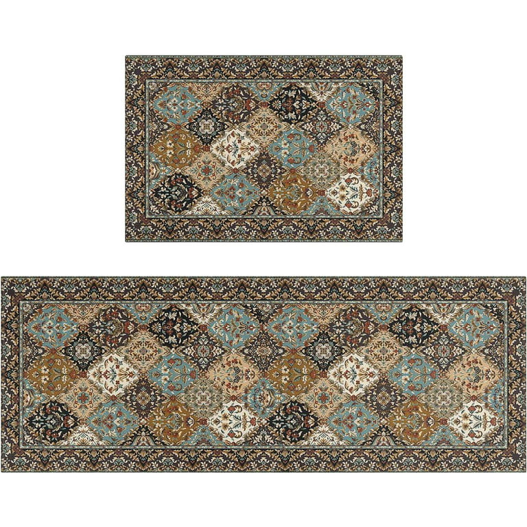  SUN-Shine Rustic Country Farmhouse Star Berry Kitchen Rug Set 2  Pieces Kitchen Floor Mats Comfort Soft Standing Doormat, Non Slip Indoor  Bath Rugs and Runner Vintage Wooden Barn : Home 
