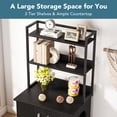 thumbnail image 7 of Litter Box Enclosure, Industrial Cat Cabinet with Shelves and Doors, Wood Pet Crate Hidden Cat Washroom for Most of Litter Box, Indoor Cat House Furniture, Black, 7 of 7