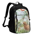 thumbnail image 1 of Balery Watercolor African Animals Wildlife Mochila con carga USB para hombre y mujer - Mochila impermeable y antirrobo para laptop con puerto USB para viajes, trabajo, 1 of 7