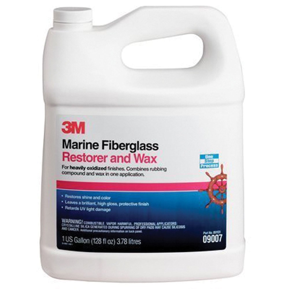 3M 7100142897 Marine Fiberglass Restorer and Wax 09007 1 Gallon