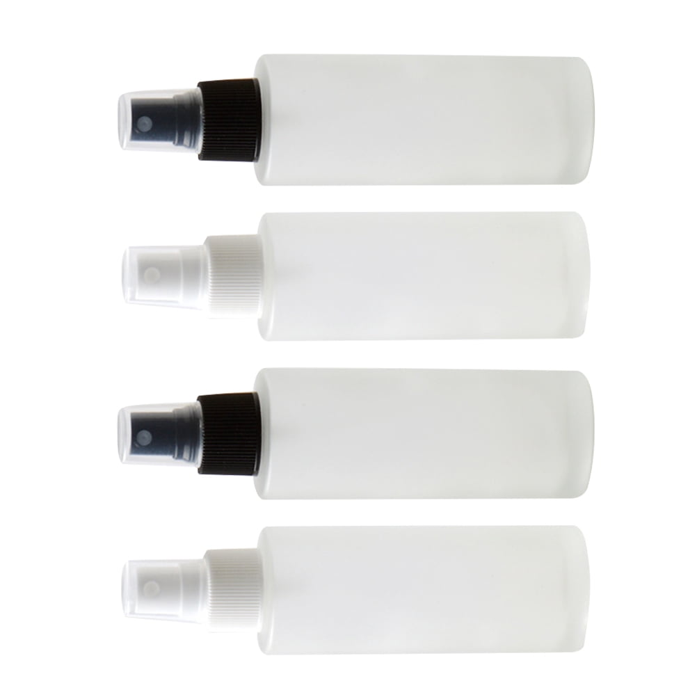 Tersarium 4pcs 100ml Frosted Empty Plastic Spray Bottles Travel Atomizer Portable Refillable Cosmetic Containers for Travel (Mixed Color)