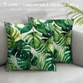 thumbnail image 3 of Pratyus Leaf Pattern Plants Pillow Covers for Couch Sofa Indoor Outdoor, Printed on Both Sides, Ideal for Car Couch Bedroom, 1PC 24x24in, 3 of 5