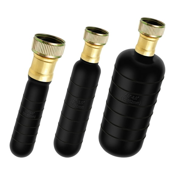 Ikoopy Drain Cleaning Bladder Kit Rubber Drain Bladder Unclogger for 1 Inch to 6 Inch Pipe Kitchen Bathroom Sink Shower