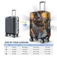 thumbnail image 4 of Yiaed Flower Field Cute Bulldog Print Travel Luggage Cover Suitcase Protector Fits 18-32 Inch Luggage Wheel Covers Patterned Elastic Luggage Anti-scratch（No luggage）-X-Large, 4 of 5