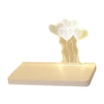 thumbnail image 2 of Adorno de lámpara de noche, lámpara de mesa romántica de acrílico con forma de amor, luz de noche LED para base blanca, 2 of 7