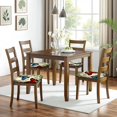 thumbnail image 6 of Pioneer Flower and Butterfly Seat Covers for Dining Room Chairs Set Of 4,Stretch Printed Washable Chair Seat Cover with Elastic Ties and Button,Removable Waterproof Couch Cushion Covers, 6 of 6