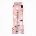 thumbnail image 4 of CAUYDY Joggers Pants for Women Halloween Sweatpants for Women Trendy Ghost Funny Print Drawstring Waist Wide Leg Pants(L101-Light Pink,XXL), 4 of 5
