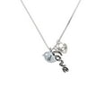 thumbnail image 2 of Delight Jewelry Silvertone Little Bird Initial - D - - Love and Lock Charm Necklace, 18"+1", 2 of 4