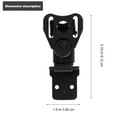 thumbnail image 3 of Miangastore Box Twists Latch Black 1Pack 3.2X1.5X0.05In Stainless Steel, 3 of 8