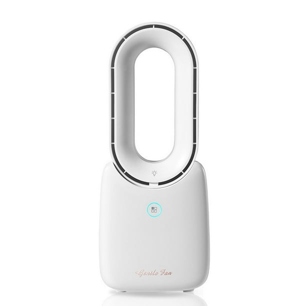 Ventilador portátil con temporizador, USB sin aspas, recargable, ideal para habitación, oficina, furgoneta y dormitorio.