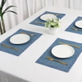 thumbnail image 7 of Unique Bargains 8 Pack Place Mats for Dining Table Decor Wipeable Table Mat Blue, 7 of 7
