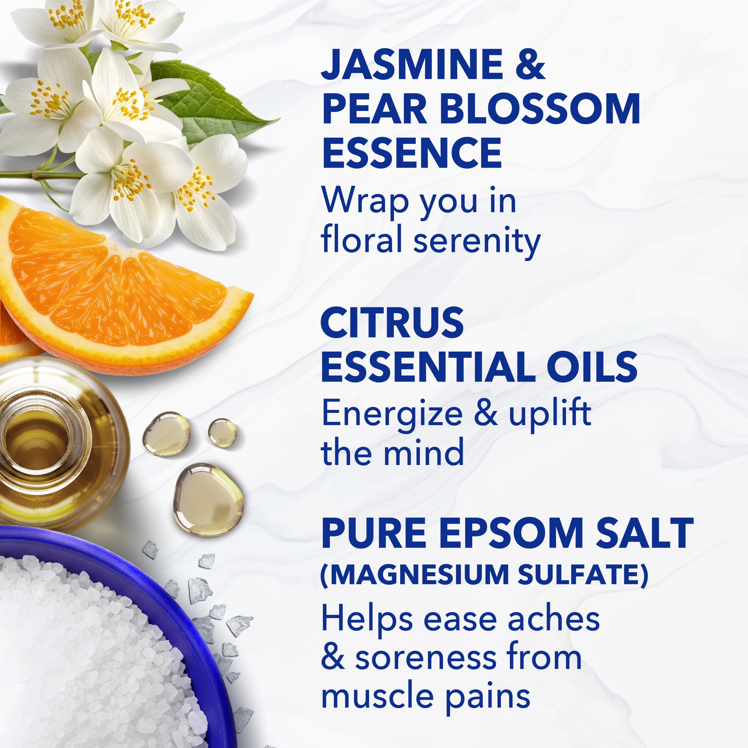 (4 pack) Dr Teal's Epsom Salt Magnesium Soak, Gardenia Grace, 3 lbs