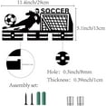thumbnail image 3 of Soporte para medallas de fútbol, ​​colgador de medallas de fútbol, ​​soporte de pared con marco de acrílico, ganchos para colgar premios, organizador de medallas deportivas, 3 of 9