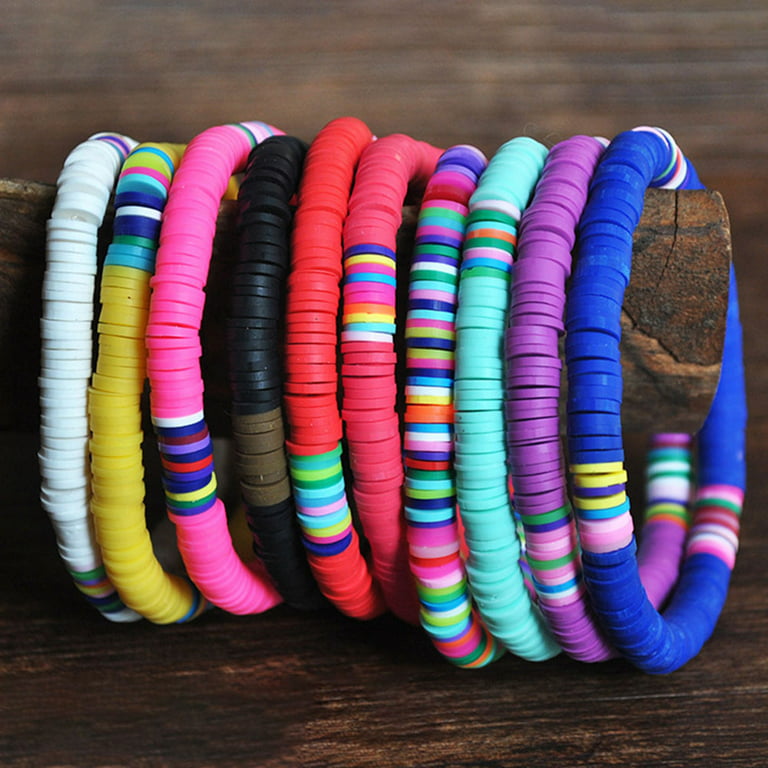 Dropship Multi-Color Wooden Beaded Stretchy Bracelet Colorful Exotic Style Elastic  Bracelets For Women Girls Children to Sell Online at a Lower Price