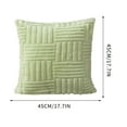 thumbnail image 5 of PEONAVET Throw Pillow Covers Solid Color Velvet Pleated Pillowcase Velvet Sofa Cushion Headboard Pillow Office Lumbar Support Waist Protection, 5 of 6