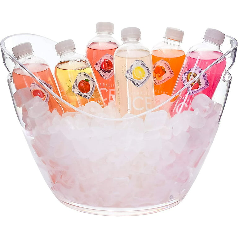 Buy Wholesale China Ice Bucket Clear Acrylic 8 Liter Plastic Tub For Drinks  And Parties, Food Grade, Holds 5 Full-sized & Ice Bucket at USD 1.25
