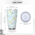 thumbnail image 4 of Cauagu Space With Dino Astronauts Pattern 20oz Tumbler,Stainless Steel Vacuum Insulated Tumbler with Lid Insulated Coffee Mug Thermal Cup with Splash Proof Sliding Lid-Straw Two-piece Set, 4 of 8
