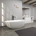 thumbnail image 4 of Boyel Living 67 in. Solid Surface Free-Standing Bathtub with Centre Drain in Matte White, 4 of 9