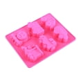 thumbnail image 2 of Molde de silicona para fondant Jadeshay con forma de vagón de tren Thomas rojo rosa, 2 of 3