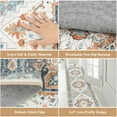 thumbnail image 4 of Findosom 2'x10' Vintage Boho Runner Rug Non Slip Washable Runner Rug Distressed Medallion Area Rug Farmhouse Hallway Runner Entrance Mat Carpet for Entrance Laundry Room Kitchen Floor Blue, 4 of 7