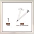 thumbnail image 3 of 4.3" Folding Lid Support Hinges, Lift Up Stay Hinge with Screws, Silver, 3 of 7