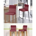 thumbnail image 5 of Red Striped Bar Stool Covers Set of 4, Vintage Stripes Ombre Stretch Washable Bar Chair Covers with Backs, Removable Pub Counter Height Chair Cover for Kitchen Dining Room Cafe, 5 of 7