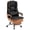 Black, variant on Falvinoryn Big and Tall Office Chair 500lbs, High Back Executive Office Chair with Dual Cushion, Wide Seat Ergonomic Leather Desk Chair with Footrest & Lumbar Support, Black