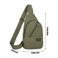 thumbnail image 3 of hulanddfd Small Sling Bag, Crossbody Canvas Sling Bag with Adjustable Strap Hiking Daypack Rucksack for Men Women Outdoor Cycling Travel, 3 of 6