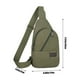 thumbnail image 3 of Bolso de pecho de lona para exteriores con cremallera gruesa, bolso de pecho para hombre, mochila de senderismo, bolso de pecho cruzado multiusos, bolso de mensajero, bolso de pecho para hombre, mochi, 3 of 6