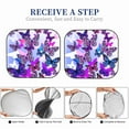 thumbnail image 6 of Bingfone Flying Butterflies Windshield Sun Shade 2-Piece Foldable Car Front Window Sunshade For Most Sedans Suv Truck - Auto Sun Blocker Visor Protector Blocks Max Uv Rays - Small, 6 of 7