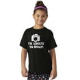 thumbnail image 4 of Im About Snap Funny Photography Pun Crewneck T Shirts Boy Girl Teen Brisco Brands L, 4 of 6