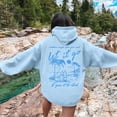 thumbnail image 6 of SONXAHE Women's Graphic-Print Oversized Hoodie Loose-Fit Beach Surf Travel Hooded Sweatshirt, 6 of 6
