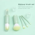 thumbnail image 2 of Juego de brochas de maquillaje pequeño 4 en 1 brocha de maquillaje de viaje portátil BANYUO  Electrónica, 2 of 5